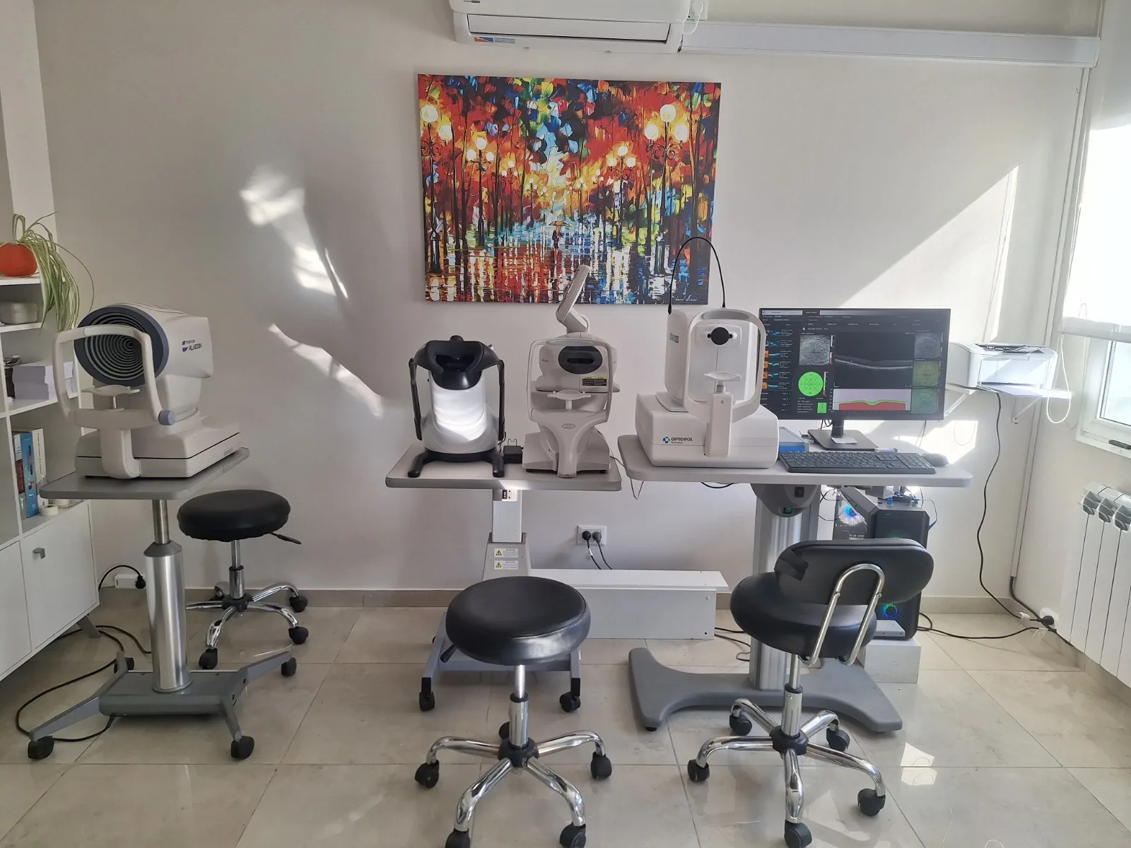 Sala de estudios oftalmológicos